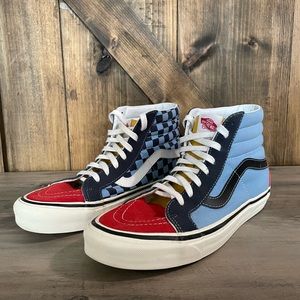 Vans Shoes 50th Anniversary Sk8 - Hi Reissue Checkered Mens Size 9.5us